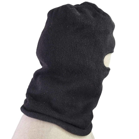 Sims Snowboards Hat Full Ski Mask Logo Made in USA RARE Black - Picture 4 of 9